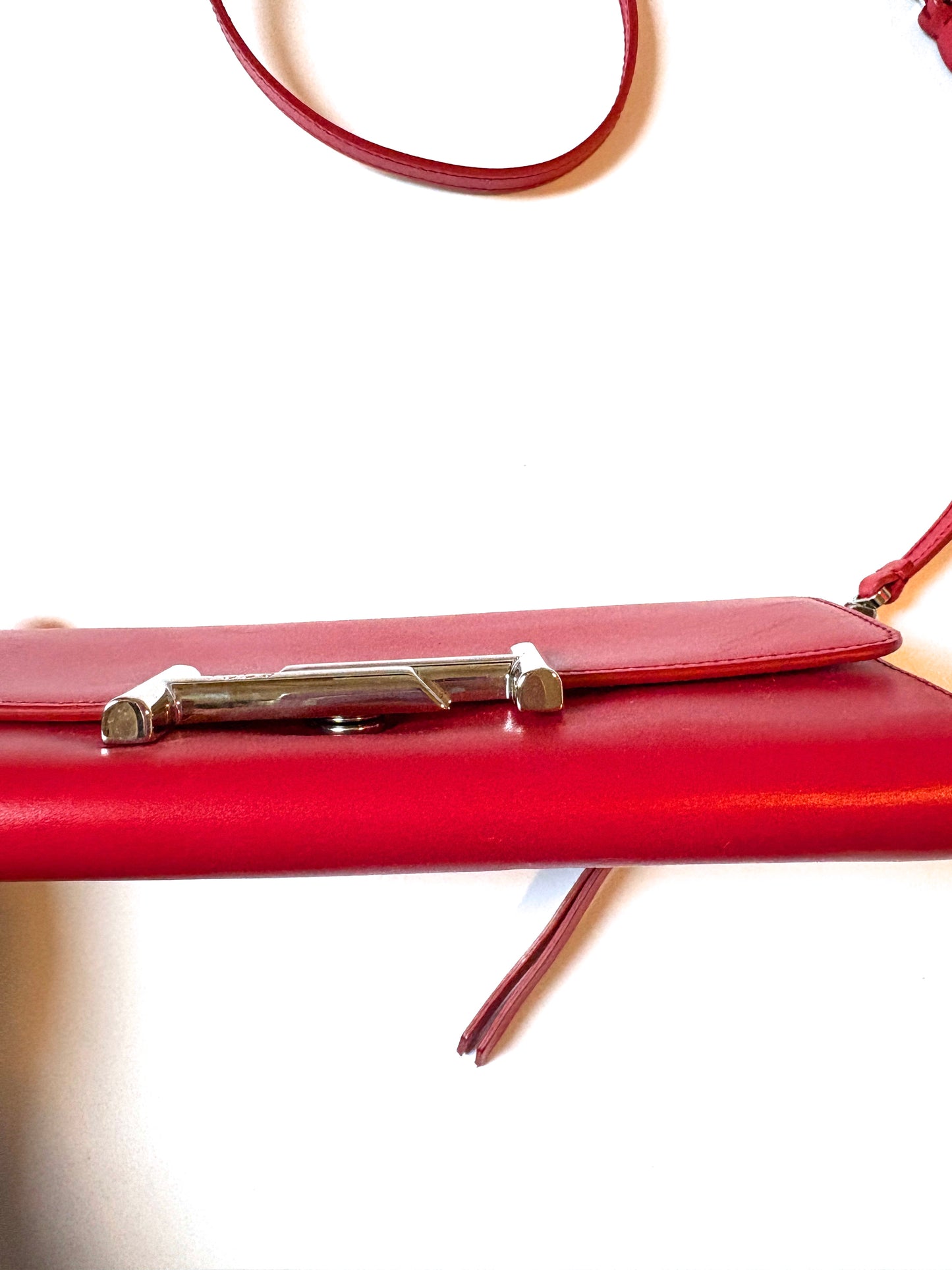 Tod's Double-T Red Leather Bag