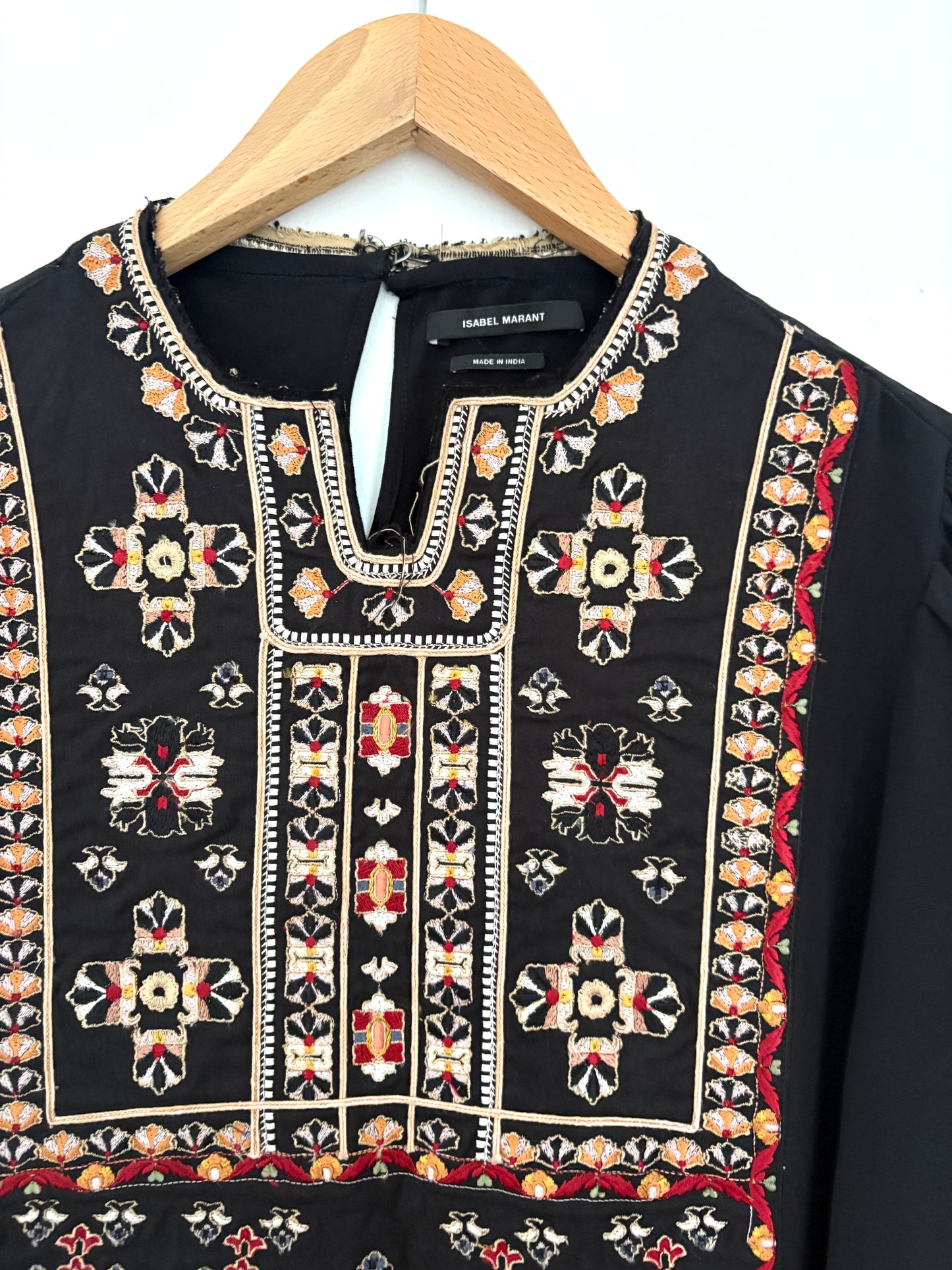 Isabel Marant Silk Embroidered Dress S