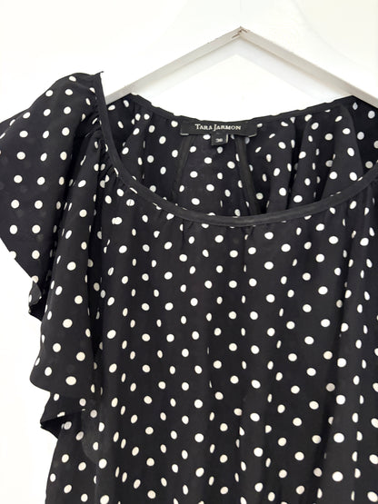 Tara Jarmon Silk Polka Dot Dress UK 8