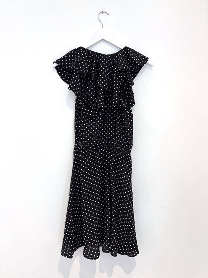 Tara Jarmon Silk Polka Dot Dress UK 8