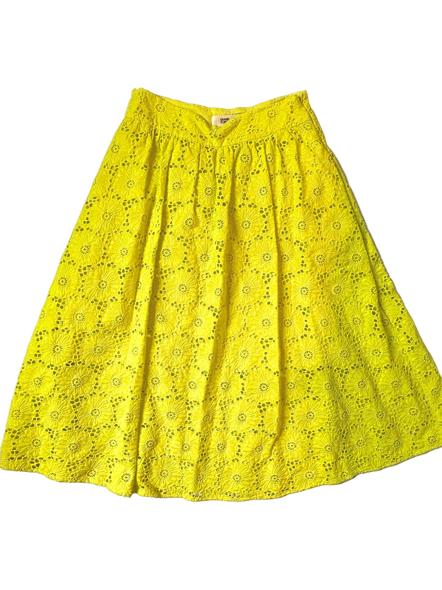 Diane Von Furstenberg Floral Midi Skirt