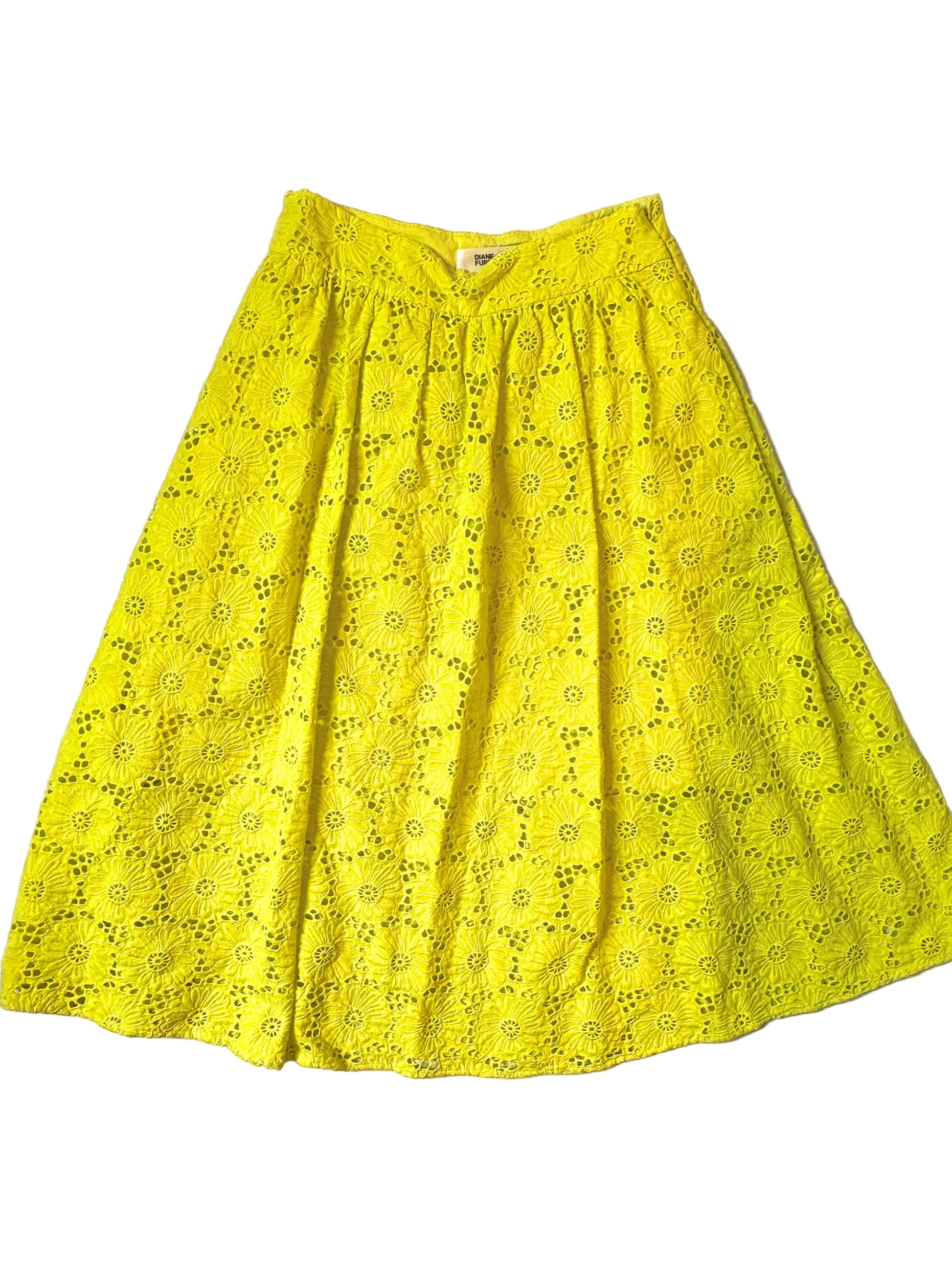 Diane Von Furstenberg Floral Midi Skirt