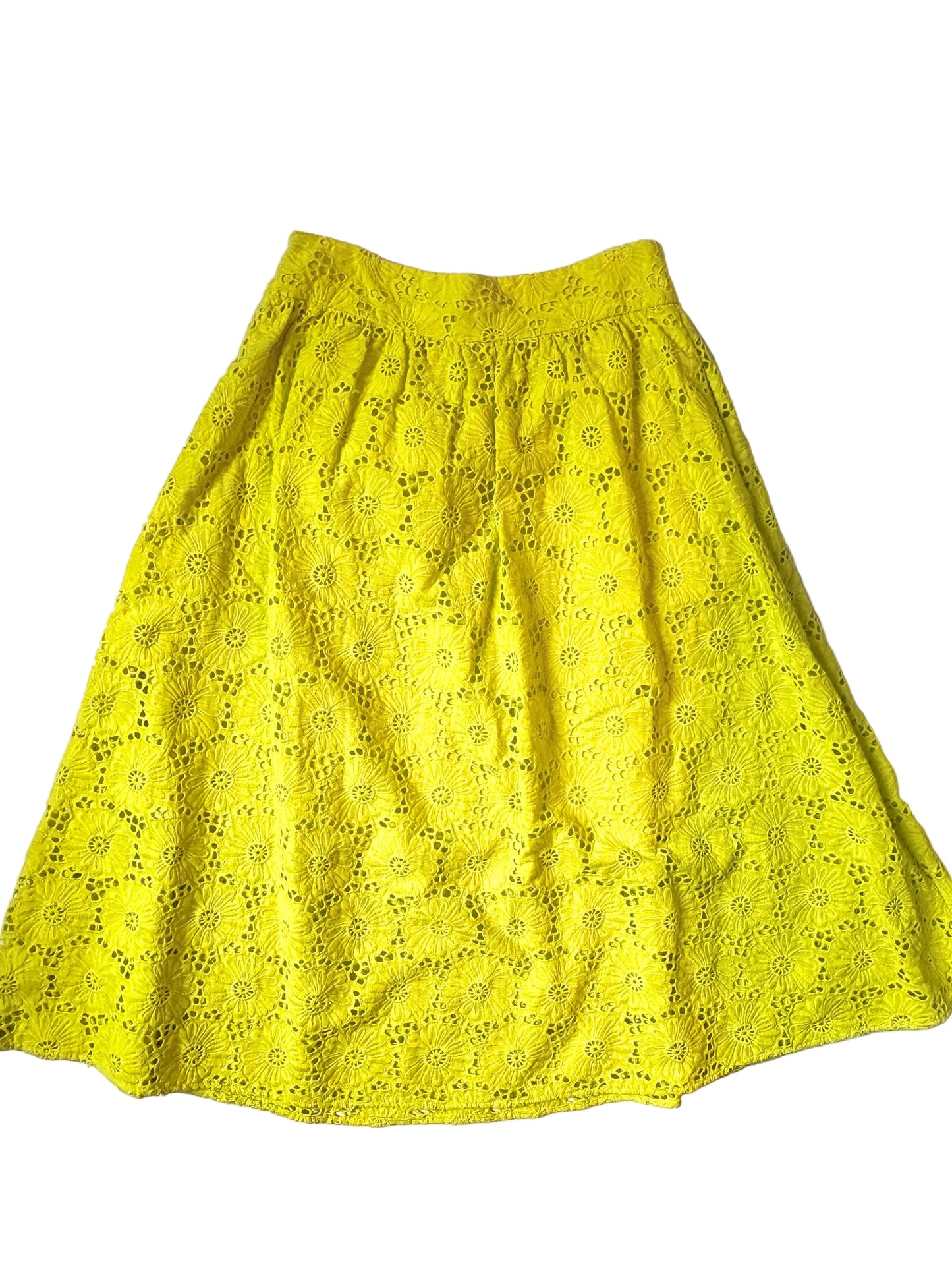 Diane Von Furstenberg Cotton Floral Midi Skirt UK 10