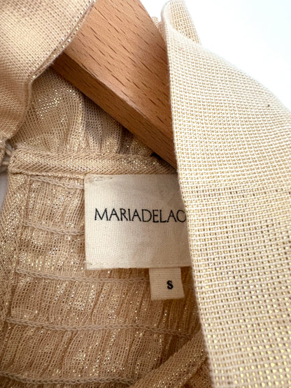 Maria de la Orden Aleria Gold Shirt S