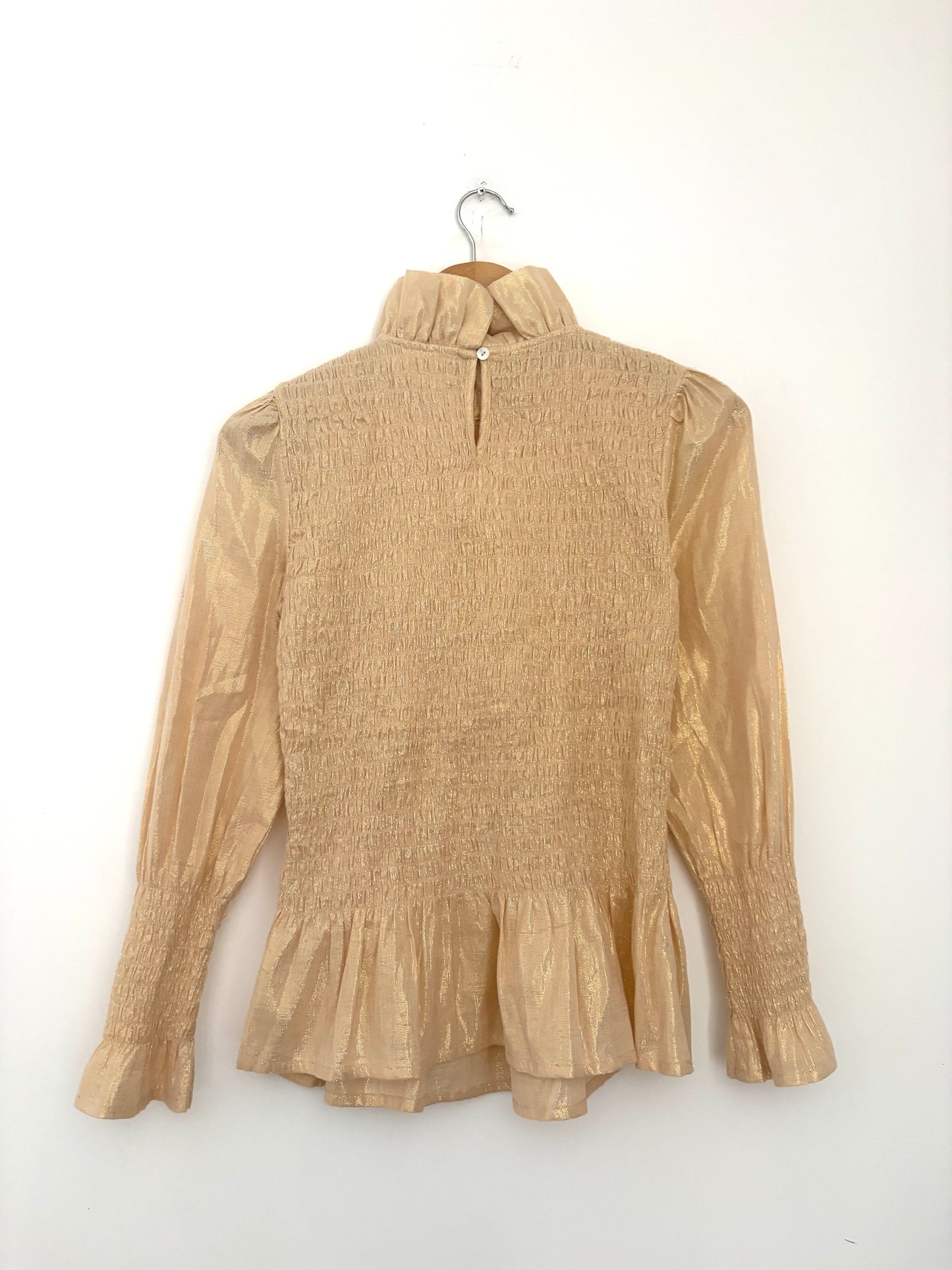 Maria de la Orden Aleria Gold Shirt S