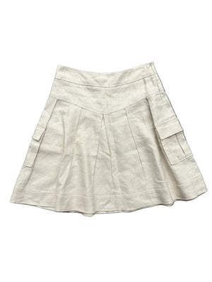 Diane Von Furstenberg Cargo Linen Mini Skirt UK 10