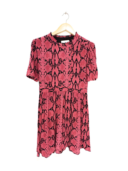 Ba&sh Pink Snakeprint dress