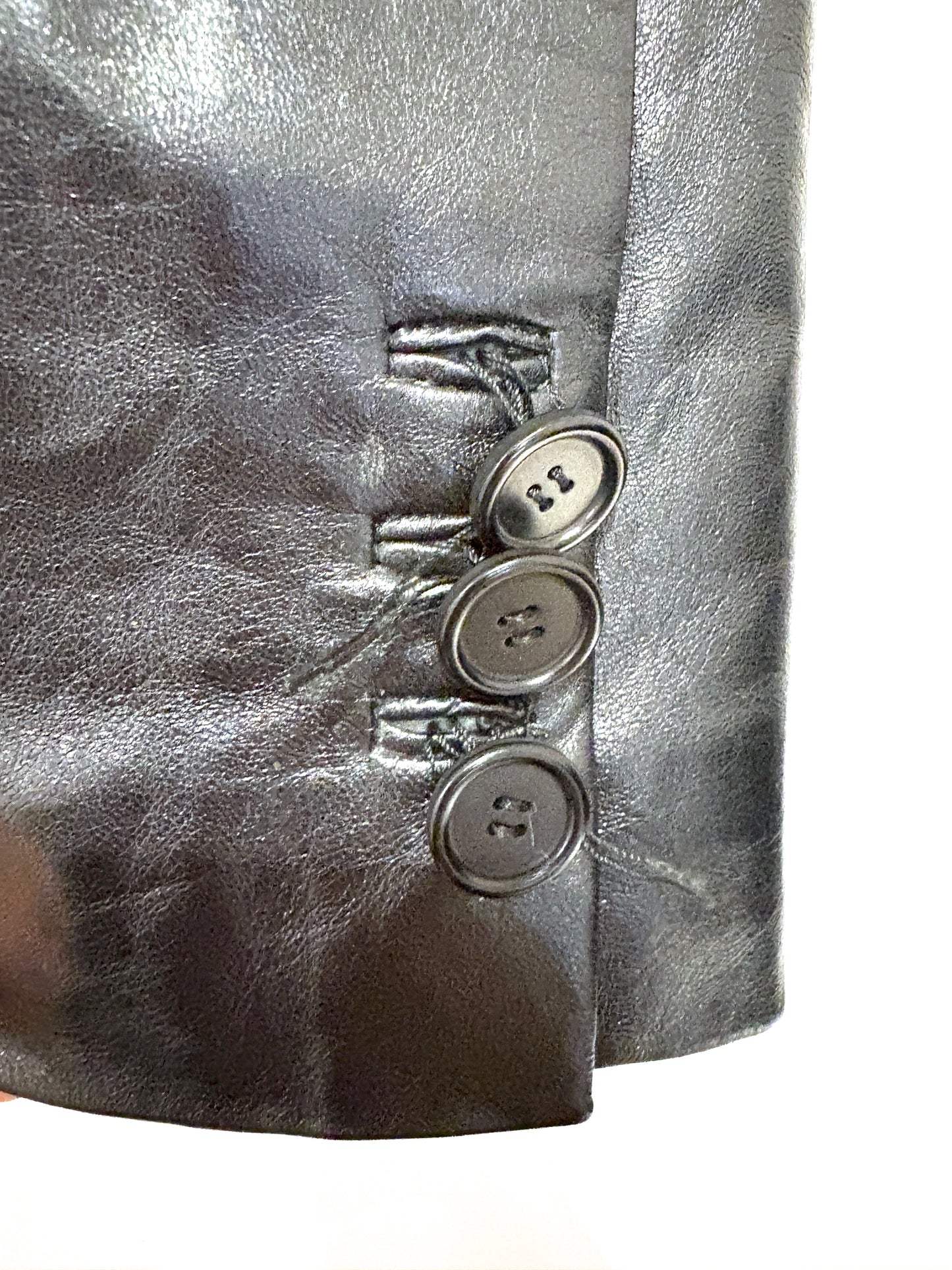 Hugo Boss Vintage Leather Blazer UK 12