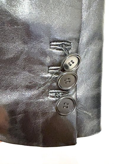 Hugo Boss Vintage Leather Blazer UK 12