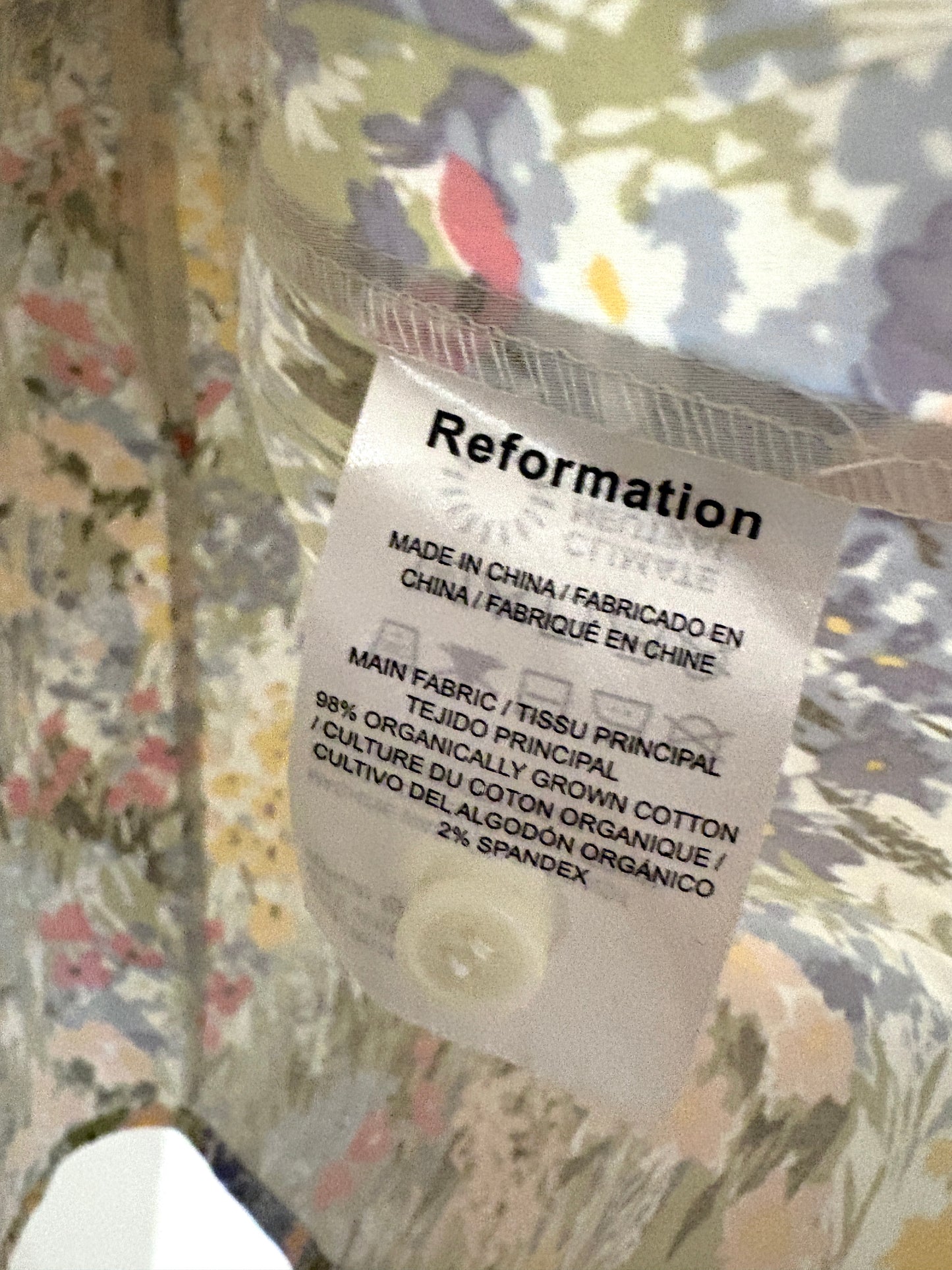 Reformation Floral Print Dress UK 6