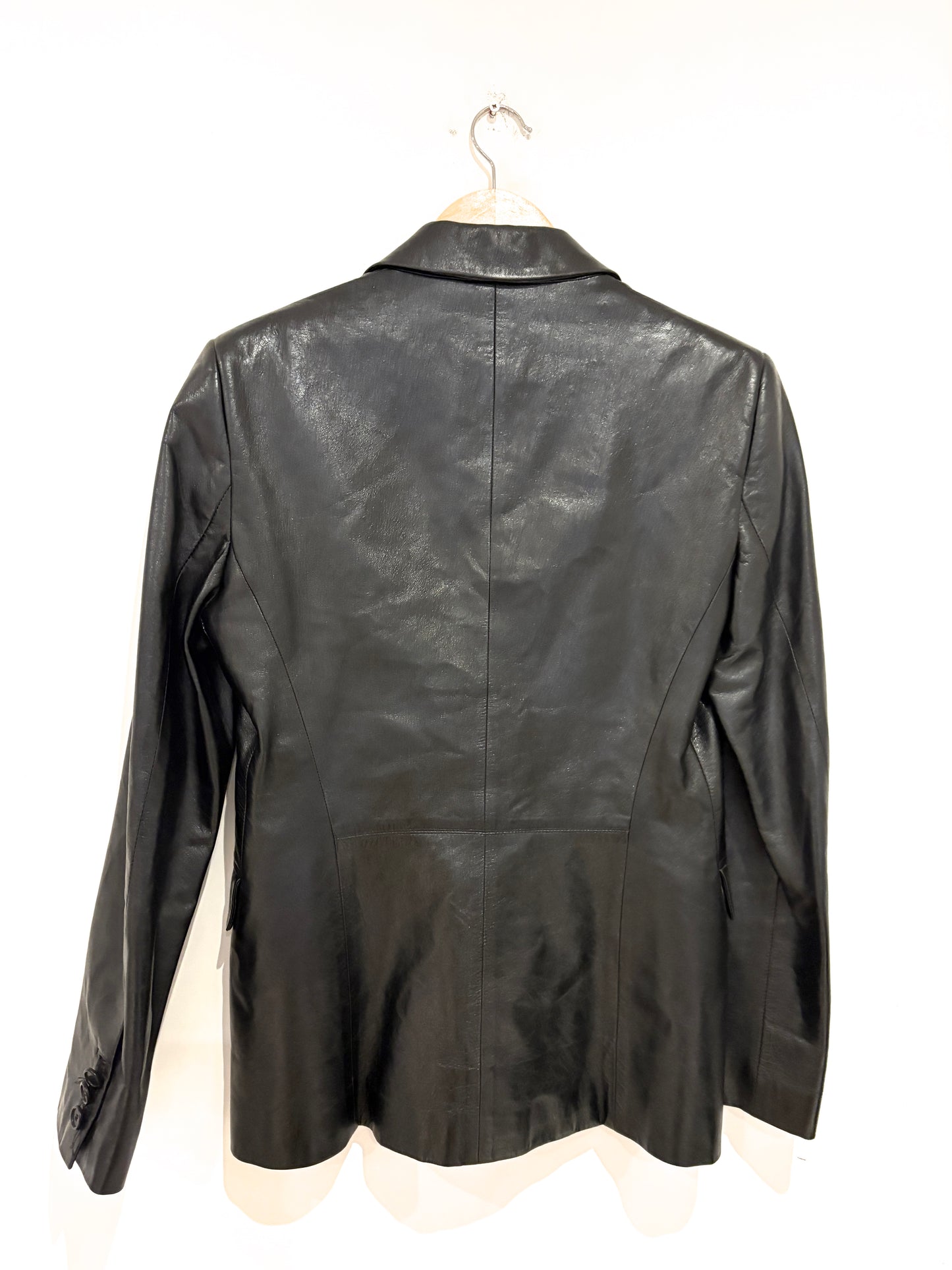 Hugo Boss Vintage Leather Blazer UK 12