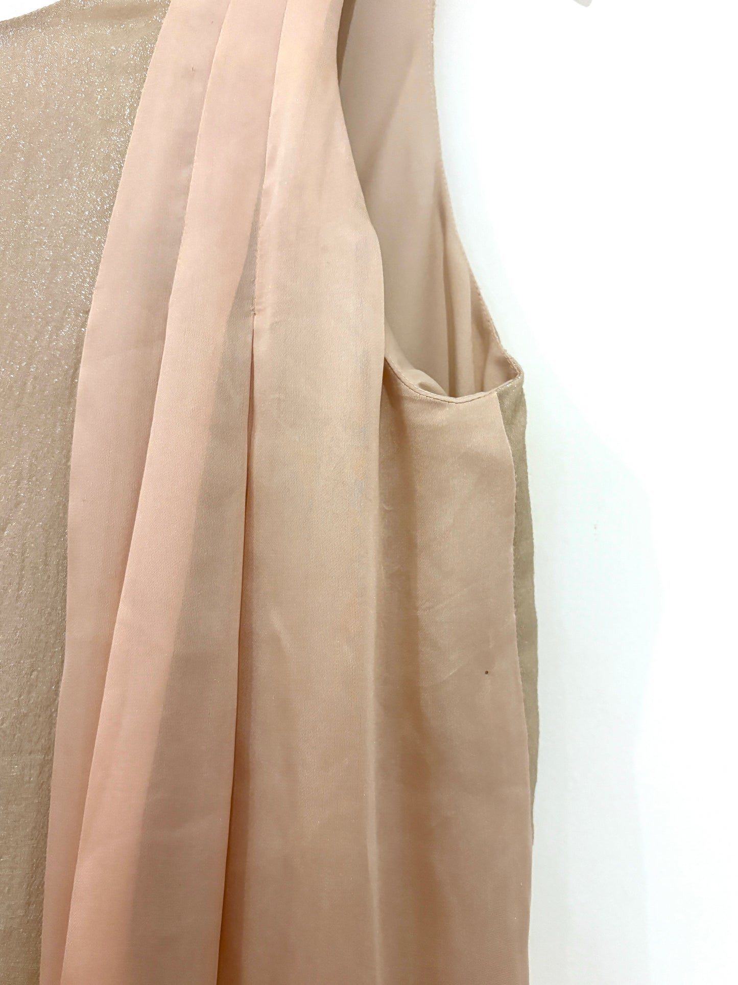 Emporio Armani Gold Shimmer Dress UK 10