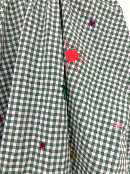 Stella H Marrakech Green and White Check Shirt S/M