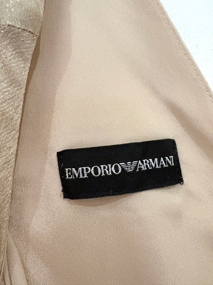 Emporio Armani Gold Shimmer Dress UK 10