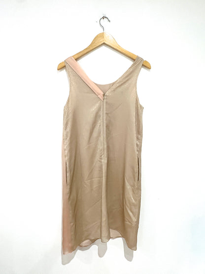 Emporio Armani Gold Shimmer Dress UK 10