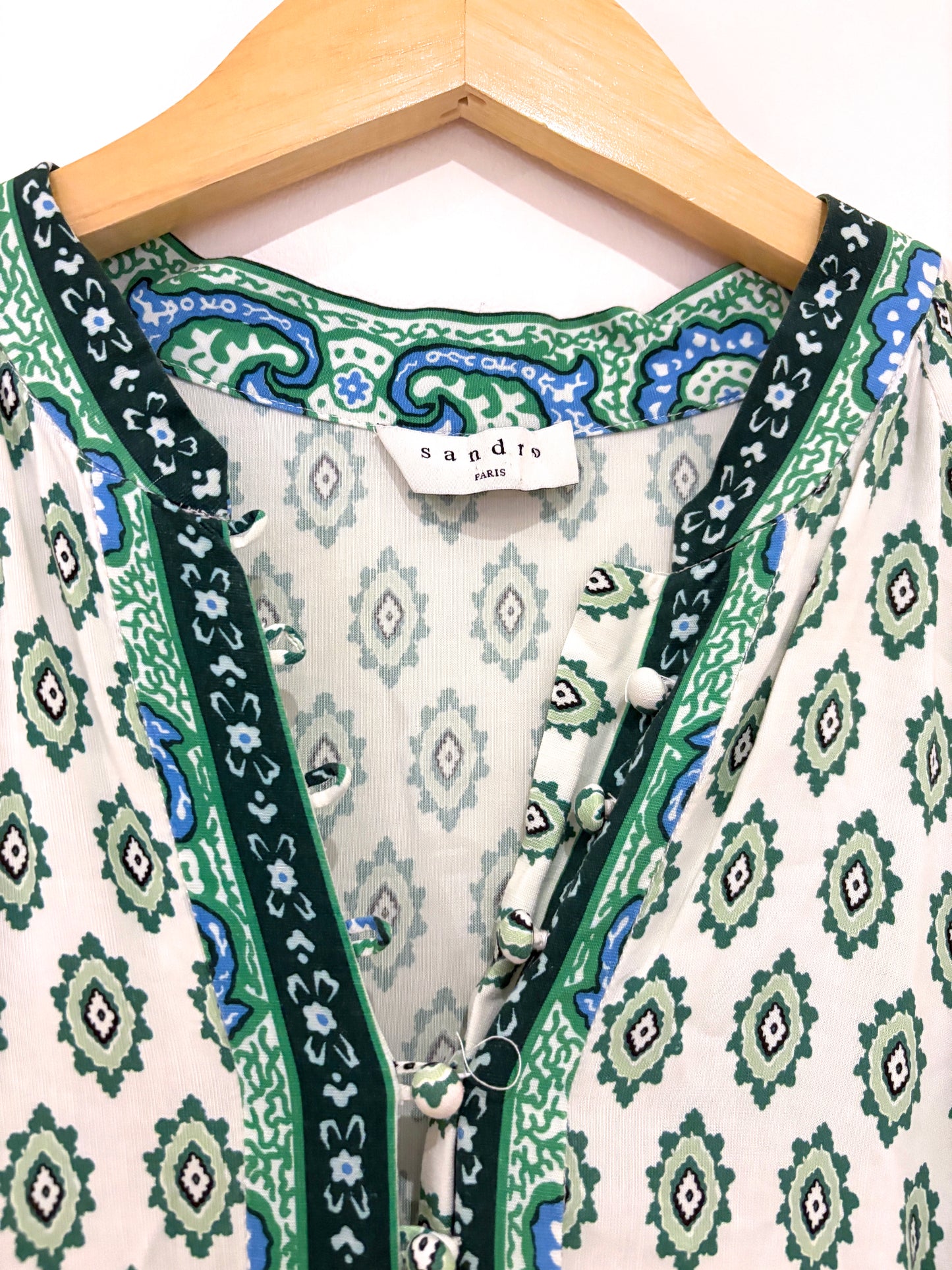 Sandro Printed Dress UK 10