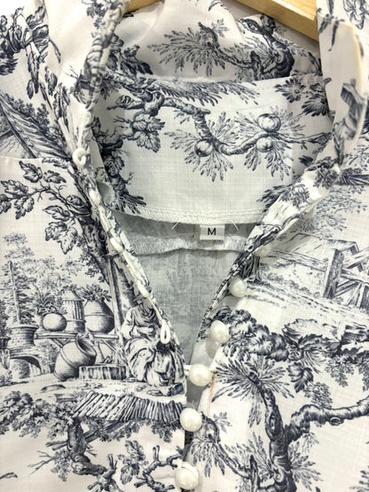 Commense Toile de Jouy Print Dress M
