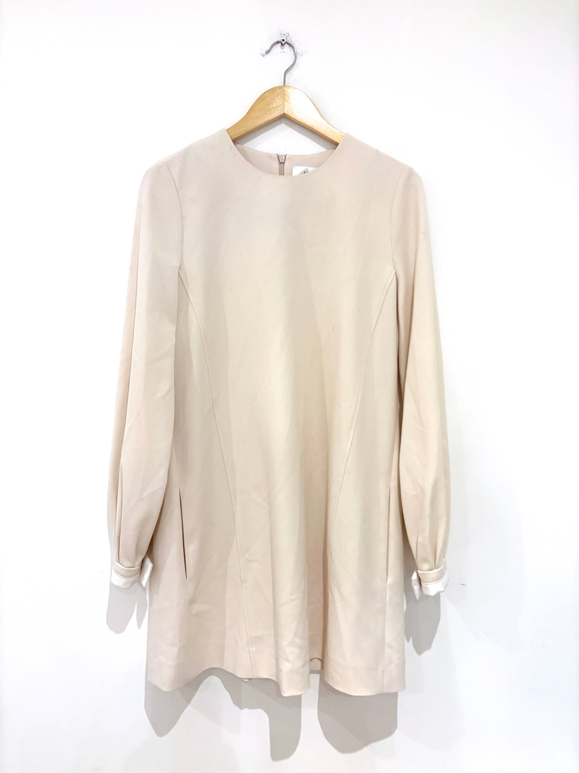 Victoria by Victoria Beckham Wool Beige Dress