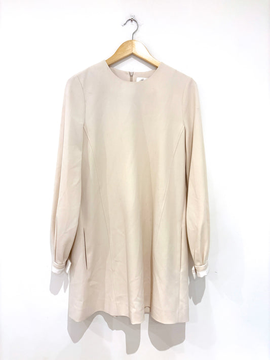 Victoria by Victoria Beckham Wool Beige Dress