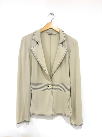 Emporio Armani Vintage Cream Suit UK 10