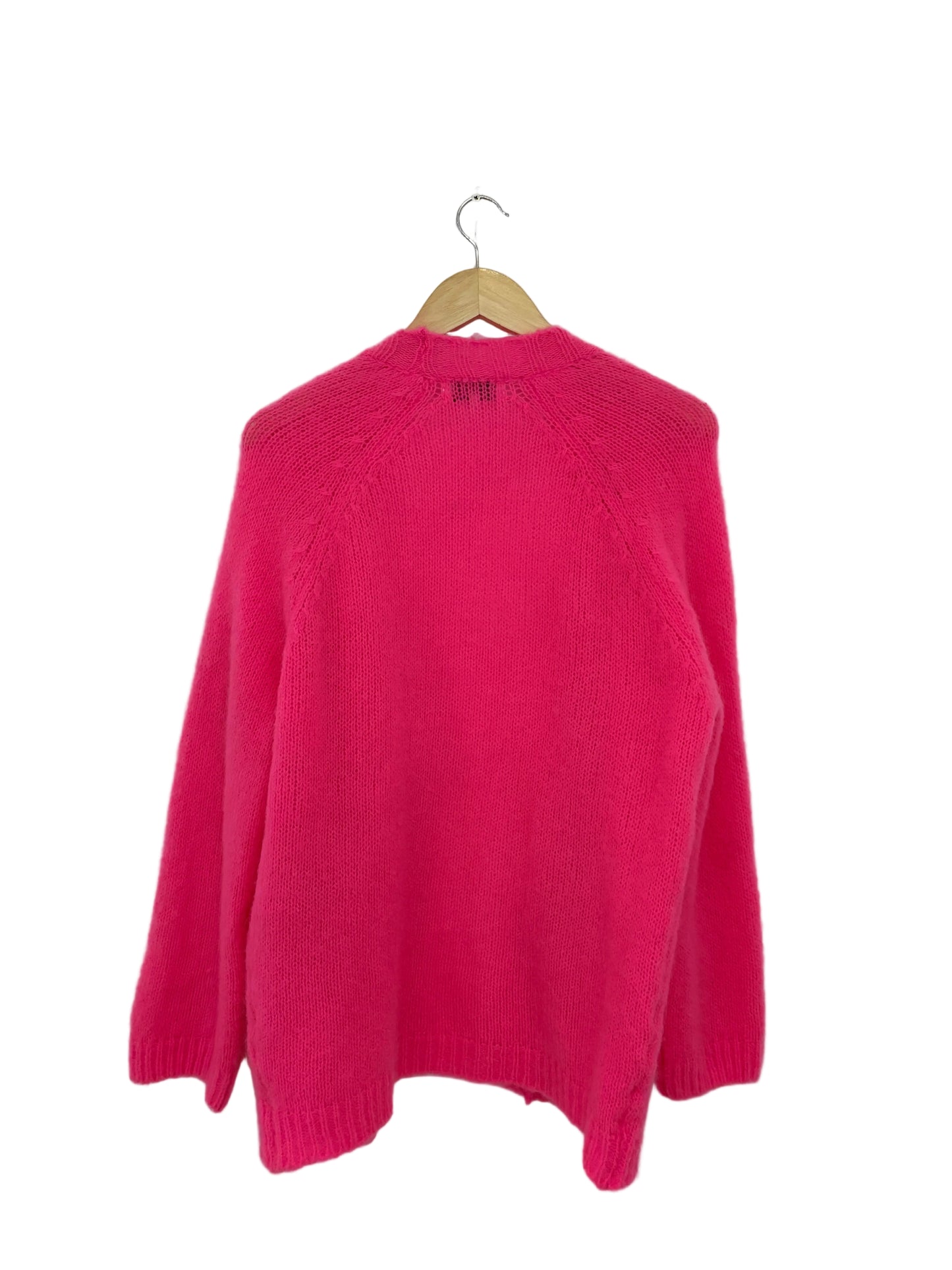 Maison Anje Fuschia Pink Wool Cardigan S