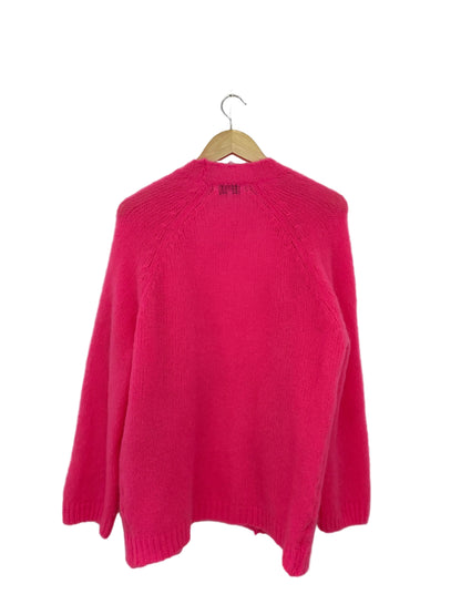 Maison Anje Fuschia Pink Wool Cardigan S
