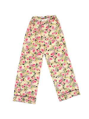 Vilshenko Floral Silk Print Trousers UK 8