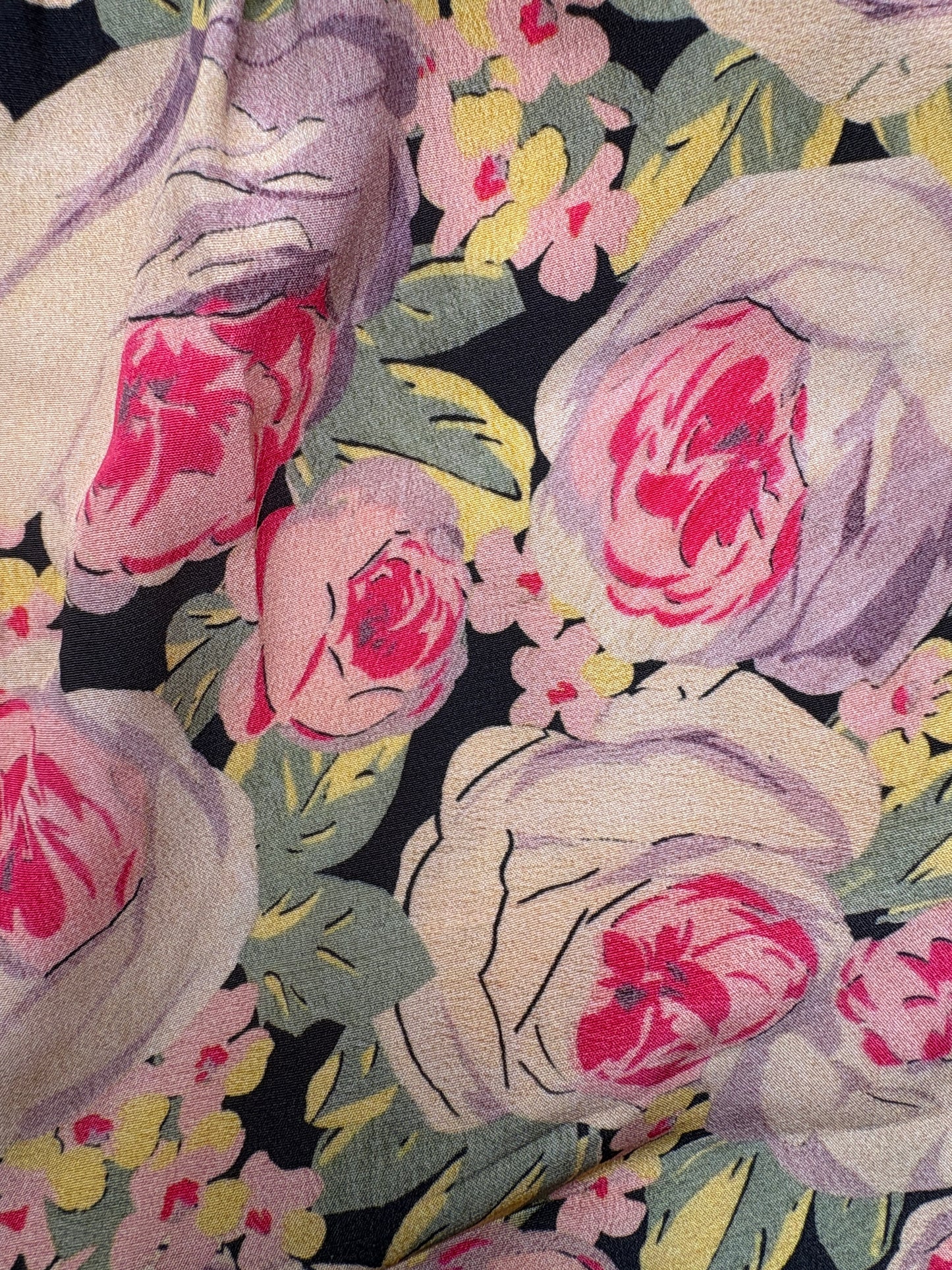 Vilshenko Floral Silk Print Trousers UK 8