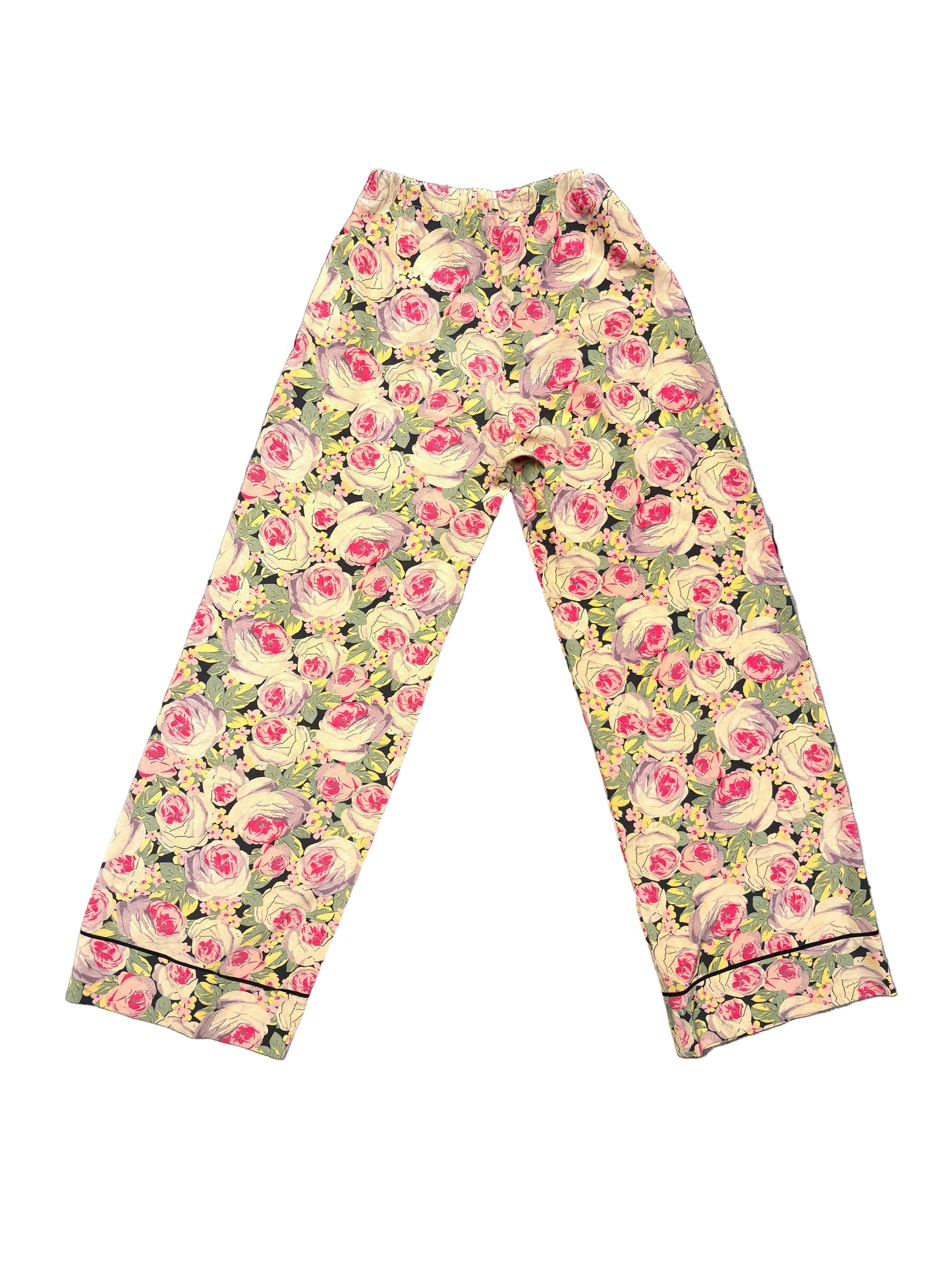 Vilshenko Floral Silk Print Trousers UK 8