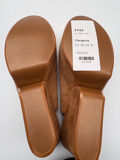 Clergerie Camel Suede Pumps UK 5