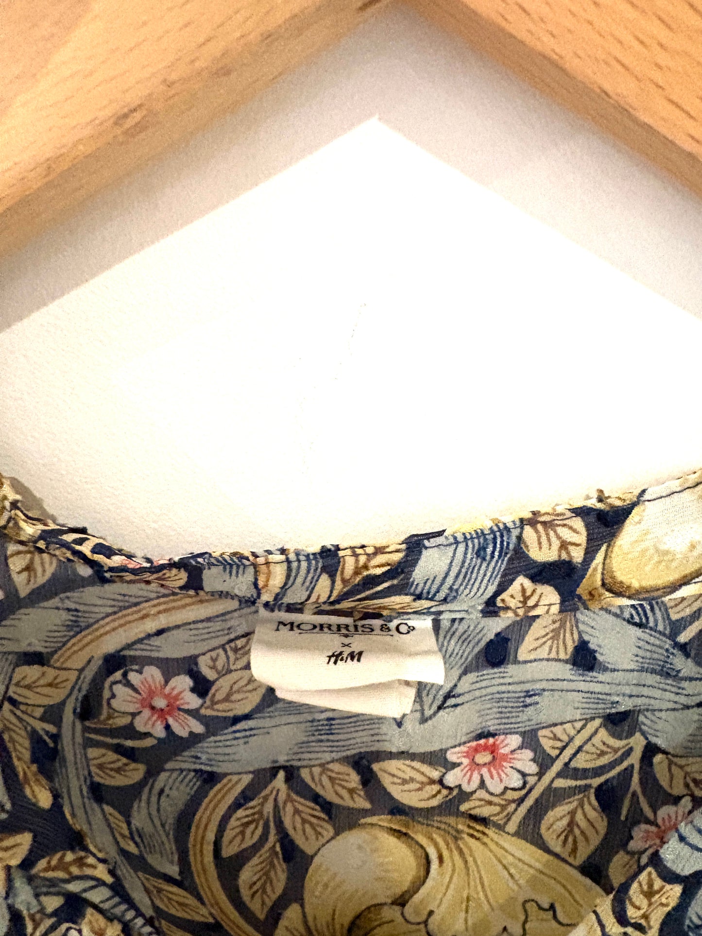 H&M x William Morris Floral Textured Dress UK 4