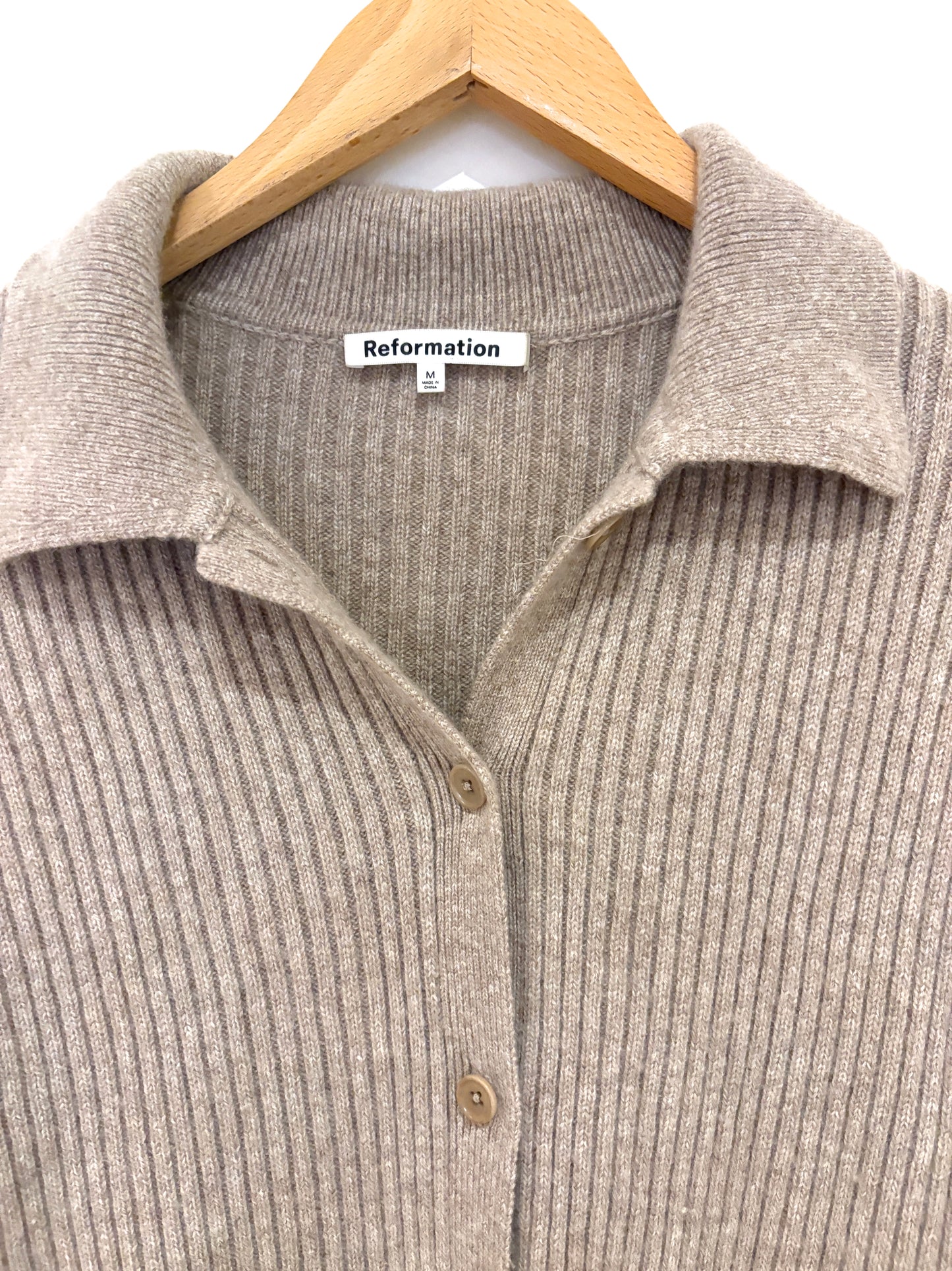 Reformation Coffee Wool Knit M