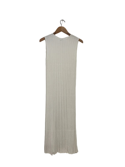 Joseph White Knit Pleated Dress S