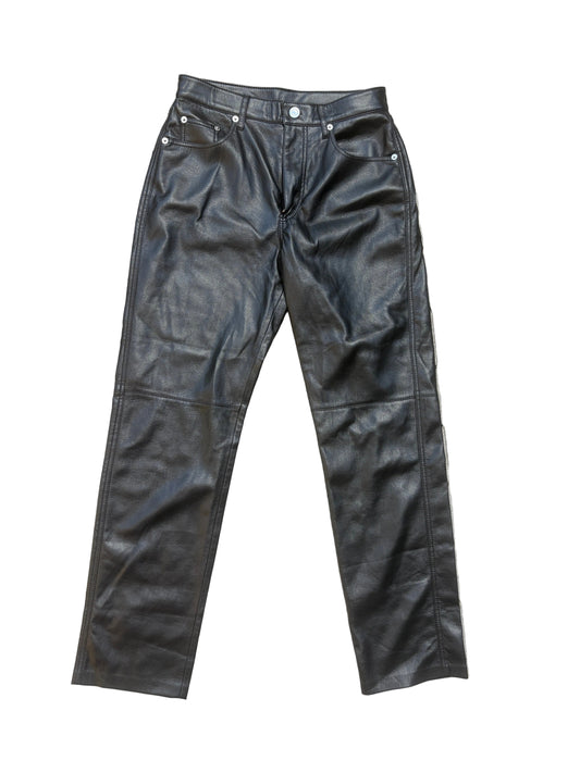 nanushka leather trousers