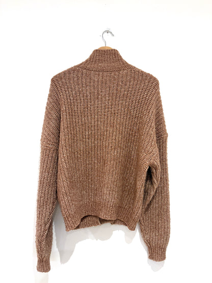 Loulou Studio Wool Light Brown Knit Cardigan L