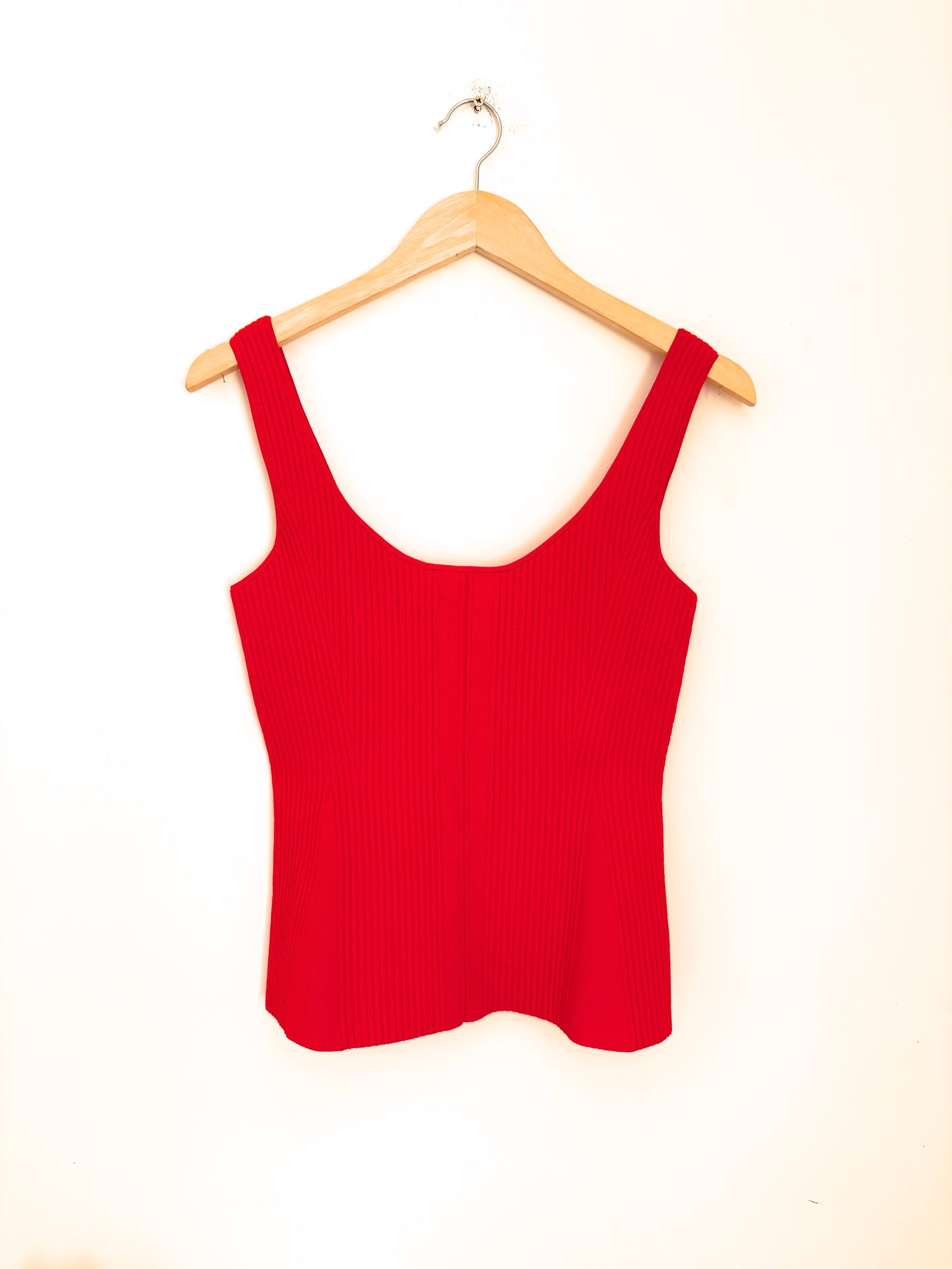 Altuzarra Red Ribbed Camisole 
