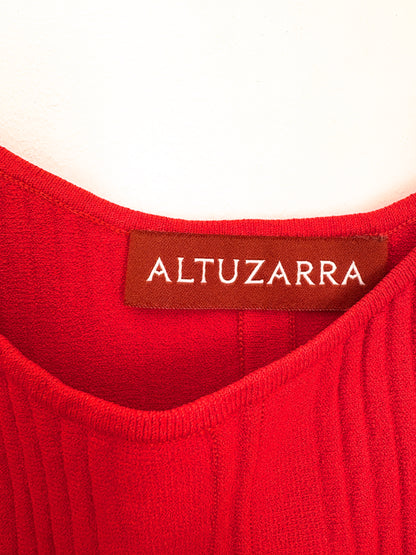 Altuzarra Red Ribbed Camisole M