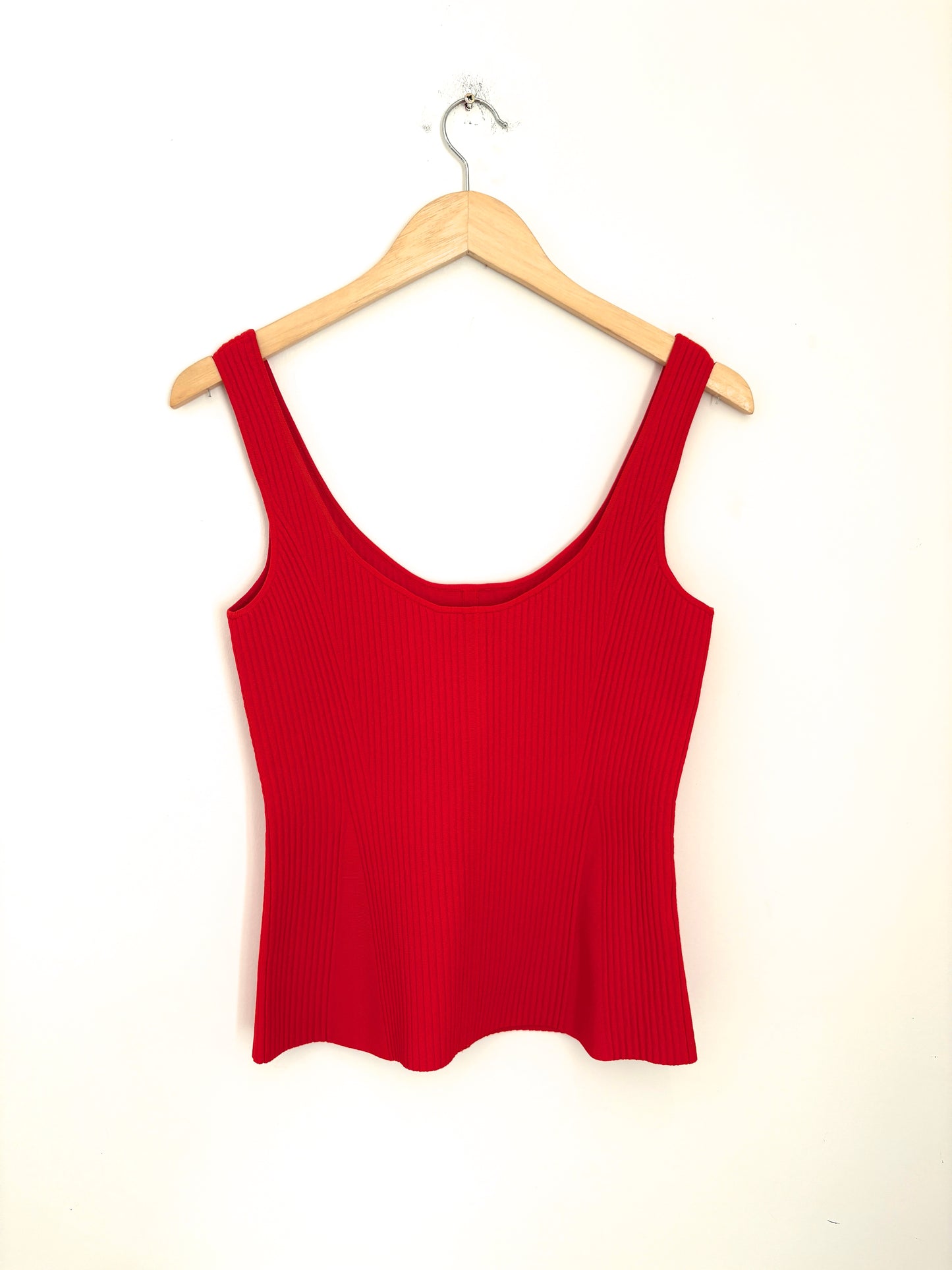 Altuzarra Red Ribbed Camisole M