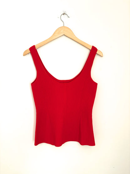 Altuzarra Red Ribbed Camisole M