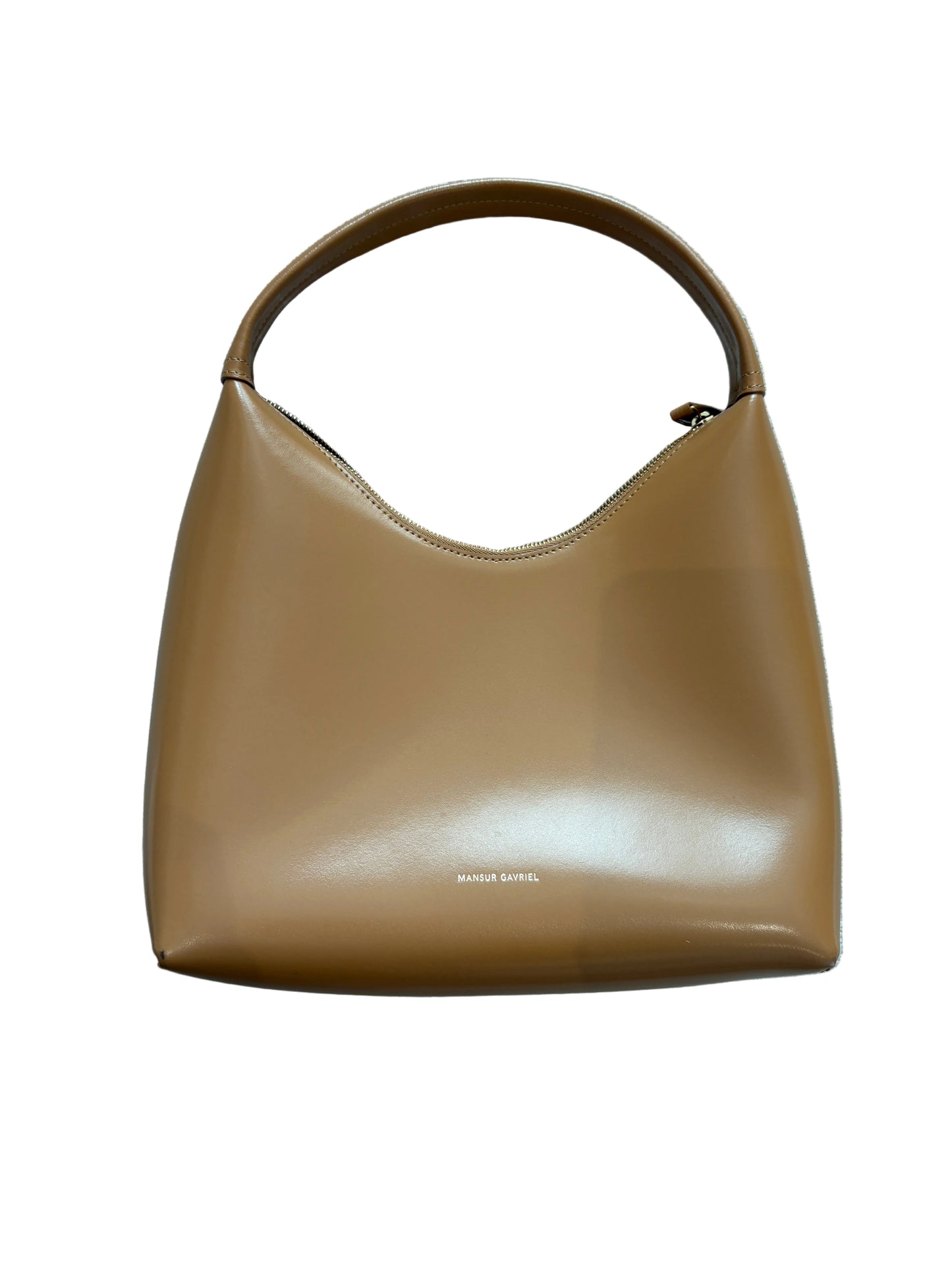 Mansur Gavriel Leather Camel Shoulder Bag