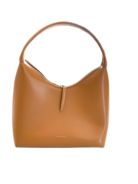 mansur gavriel tan leather bag