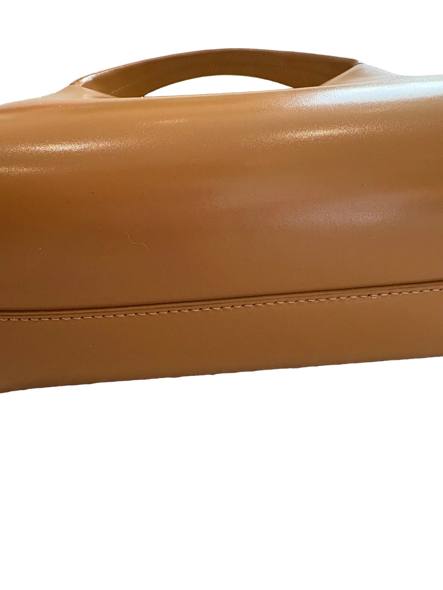 Mansur Gavriel Leather Camel Shoulder Bag