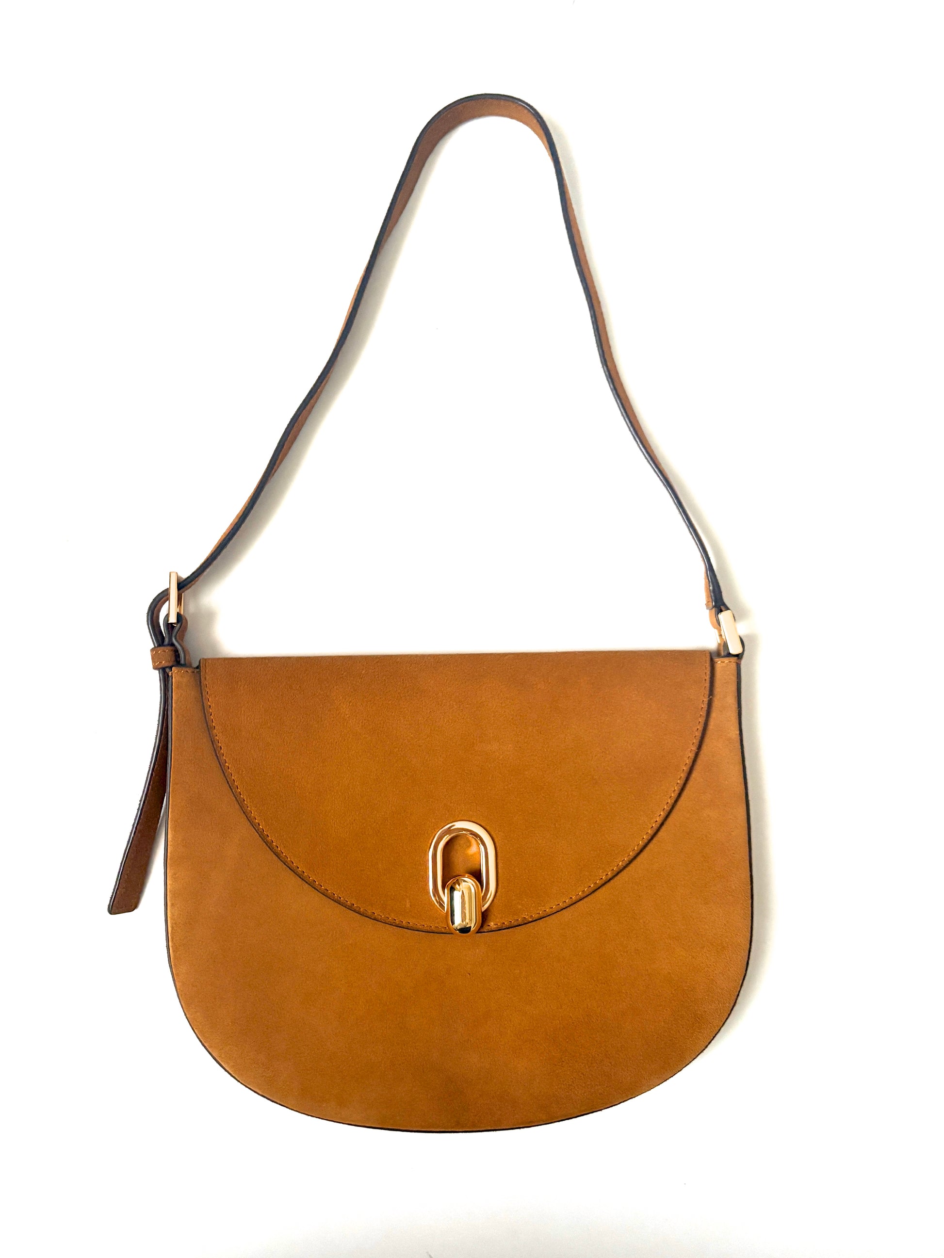 SAVETTE
Tondo suede shoulder bag