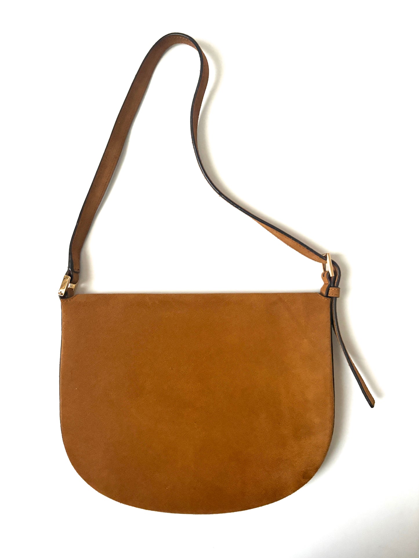 SAVETTE Tondo suede shoulder bag