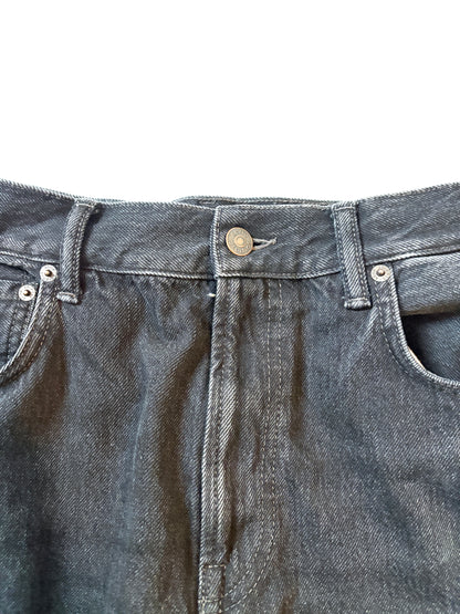 Acne Faded Black Wide Leg Jeans 28"