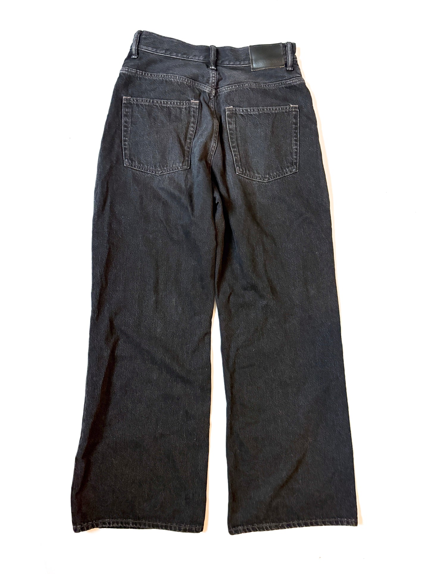 Acne Faded Black Wide Leg Jeans 28"