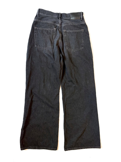 Acne Faded Black Wide Leg Jeans 28"