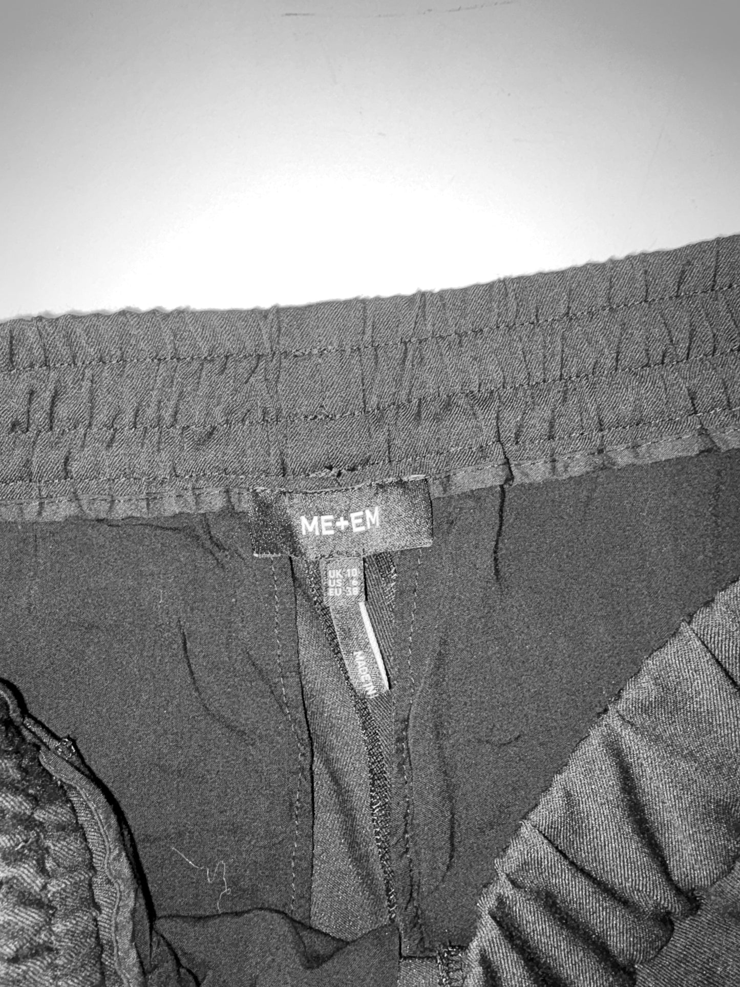 Me+Em Black Wide Leg Trackpants UK 10