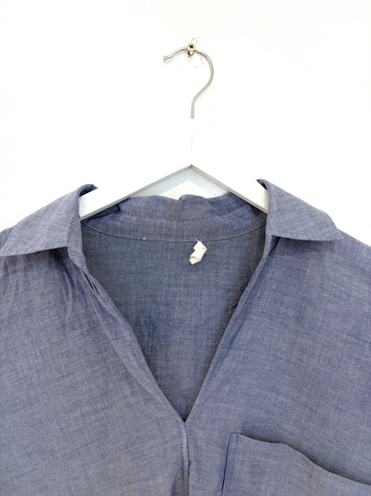 COS Blue Cotton Shirt UK 10