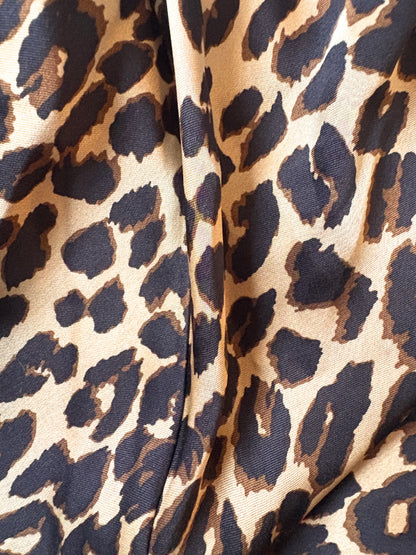 Reformation Gale Satin Leopard Trousers M